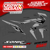 Striping Api Sonic 150R Variasi Transparan Decal Striping Semifull Sonic 150 R - SSNC-UV