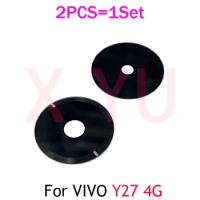 10PCS For VIVO Y27 4G 5G V2249 V2302 Rear Camera Glass Lens Cover With Adhesive Sticker Repair Parts