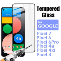 3D Full Cover Tempered Glass for Google Pixel 7 6 A Pro 4A 3 XL Screen Protector Front Film HD Clear Protective Guard Cover Film