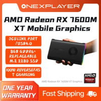 Onexplayer Newest External Gpu Onexgpu With storage 8GB GDDR6 AMD Radeon RX 760OMXT Mobile Graphics Expansion Dock Oculink USB 4