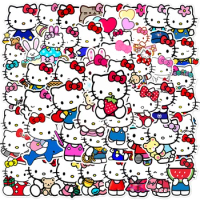 10/30/50pcs Kawaii Hello Kitty Anime Stickers Cute Sanrio Cartoon Graffiti Kids Decal Toy DIY Phone Case Guitar Suitcase Sticker
