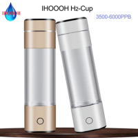 5000PPB Hydrogen Water Generator Anti-Aging IHOOOH H2-Cup Electrolysis Ionizer Rechargeable Mini Hydrogen Concentrators Pure H2