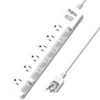 【iPlus+ 保護傘】PU-3766 7切6座3P延長線1.8m(PU-3766)