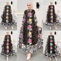 Gamis Storjoan Babar Pindo Terbaru Model Mayung Super Klok Batik Cap Colet Busui Rayon Super Tebal -