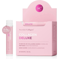 瑞典Swedish Collagen Deluxe 小粉瓶膠原抗糖飲 膠原蛋白豪華版 水解海洋膠原蛋白液補充劑 12500mg 20支