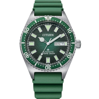 【CITIZEN 星辰】PROMASTER 潛水200米機械腕錶(NY0121-09X 綠)