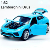 1:32 Lamborghini Urus SUV Alloy Recoil Car Model Diecast Metal Vehicle Display Gifts For Children Christmas Toy A231