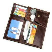 men's wallet RFID zippers leather wallet long hasp porte feuille homme luxury mens wallet leather genuine purses clutch bag J83