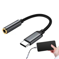 USB C To 3.5mm Audio Adapter Lightweight 3.5 Mm Audio Headphone Connector USB C Headphone Adapter Flexible Jack Adapter Cable