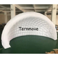 3.5mparty lighting dome tent Igloo Tents Stage Tents inflatable luna dome tent,igloo tentage,trade show pod booth with led light