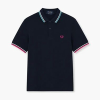 Polo FRED PERRY X BEAMS TWIN TIPPED MULTI RED NAVY POLO 100% ORIGINAL Size XL