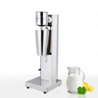 MS1 Commercial Single Dual Head Milkshake Soft Ice Cream Mixer Blender Cocktail Stainless Steel DrinkMaster Mixer Shake Machine