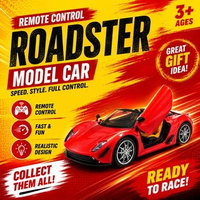 Mobil Remote Control Roadster RC Car Mainan Anak Mobil Sport Buka Pintu Racing Car 3+ Tahun Kuning