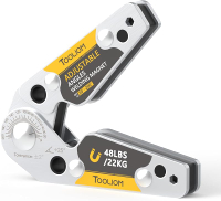 TOOLIOM Adjustable Angle 20 ° -200 °   Welding MagnetsMagnetic Pull Force 48 LBs Welding Holder Weld