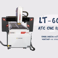 LINTCNC Manufacture ATC Cnc Wood CNC Lathe Machine With Carousel Disc Tool Changer Cnc Router for metal small parts