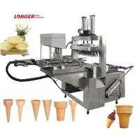 Suppliers Price Snack Food Waffer Cone Ice-Cream Making Waffle Cup Maker Sweet Ice Cream Cone Wafer Machine