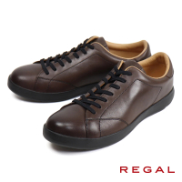 REGAL 簡約復古平底綁帶休閒鞋 深棕色(57BL-DBR)