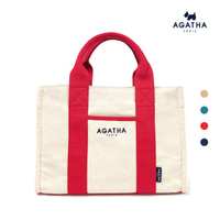 【AGATHA】方形 手提包 肩背包 環保 帆布包 側背包(環保耐用帆布包)