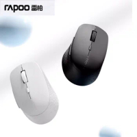 Rapoo M300 Wireless Bluetooth Mute Mouse Ergonomics 1600dpi Office Game Mac Desktop Laptop Mouse To Send Friends Christmas Gift