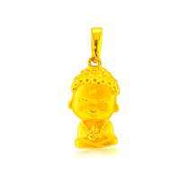 【金緻品】黃金墜子 Q版如來佛 0.76錢(純金墜飾 如來佛 如來 佛祖 庇佑 神明 宗教 信仰)