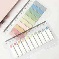 Paper Index Bookmark 200 Sheets Paper Index Tabs Sticky Notes Self-Adhesive Memo Pad Bookmark Books Colorful Stationery Sticker