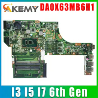 For HP ProBook 450 G3 470 G3 Laptop Motherboard DA0X63MB6H1 With i3 i5 i7 CPU DDR3 SPS:830930-601 837802-601 830931-501 100% OK