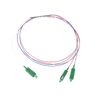 Bộ chia sợi quang, 1x2 cho APC / UPC, Đầu nối bó ống thép mini, Cấp FBT