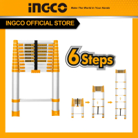 NEW PRODUK (INGCO) - INGCO TANGGA LIPAT ALUMINIUM TELESCOPIC 6 STEP HLAD08061