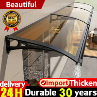 Canopy Roofing with Frame Outdoor Awning Canopy with Bracket Door Window Eaves Awning Holder