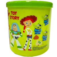 小禮堂 迪士尼 玩具總動員 單耳塑膠杯附蓋 400ml (綠叉腰款) 4718733-273641