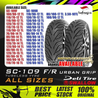 Affordable TAYAR MOTORSIKAL DELI SWALLOW SC109 URBAN GRIP TUBELESS TYRE 350,60,70,80,90,100,110,120,