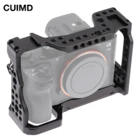Camera Cage for Sony A9 A7RIII A7III A7M3 Cameras Aluminum Alloy Camera Rabbit Cage Protective Case for Sony A7R3/A9/A7M2