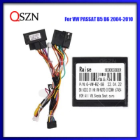 QSZN 16 PIN android Canbus box VW-RZ-58 Adaptor for For VW Passat B5 For Seat Ibiza Wirng Harness Power Cable Car radio