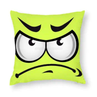 Angry Mood Face Art Pillow Case Decorations for Home Garden Decor Pillowcase Angry Mood Angry Mood for Angry Mood Off Angry Mood