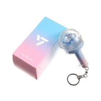 Kpop Idol Seventeen Mini Lightstick Key Ring 10th Anniversary Edition Glow Stick Keychains for Carat