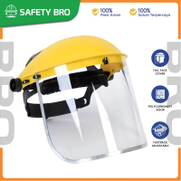 GOSAVE Faceshield Pelindung Wajah Full Face Cover Visor Polycarbonate Bening Safety Faceshield Helme