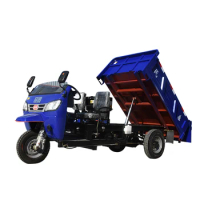 diesel with cargo Mini rear Bicycle tricycles high China adult cabin manufactured truck dump Open 3 wheel tipper cargo tricycle