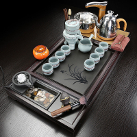 茶盤 豪整套全自動茶具套裝家用功夫流水實木茶盤紫砂泡茶壺茶臺