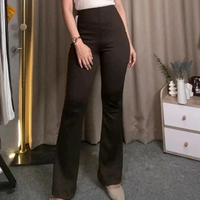 AmanFamily - Flare Pants - Highwaist Flare Pants - Celana Kulot Semi Cutbray Wanita Panjang Casual C