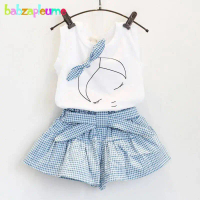 Summer Baby Clothes Toddler Clothing Vest+Shorts 2PCS set Children Girls Costume 0-7Year Infant Outf