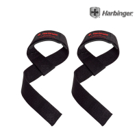 【Harbinger】#21300 黑色 重訓拉力帶/抓舉助力帶 PADDED COTTON LIFTING STRAPS BLACK