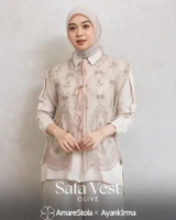 AmareStola - Safa Vest Vest Organza Vest Kondangan Vest Pesta Vest Organza Premium Vest Pita Rompi O