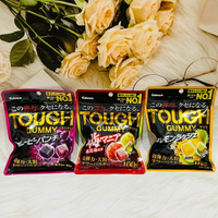 日本 KABAYA 卡巴 超彈力TOUGH軟糖 MEGA軟糖 綜合風味/鳳梨/梅子/檸檬/葡萄/白葡萄 多款風味供選