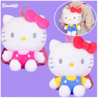 【TDL】凱蒂貓HELLO KITTY兒童後背包包雙肩背包絨毛娃娃玩偶背包 894161(生日禮物 聖誕節)