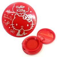 【震撼精品百貨】Hello Kitty 凱蒂貓 HELLO KITTY 圓形紅色印泥 震撼日式精品百貨