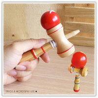 木製劍玉(小) 日月球 日本童玩 劍球競技 木製拋接技巧球 懷舊童玩 木頭玩具 贈品禮品