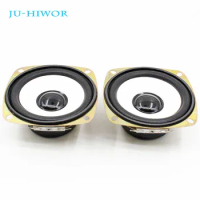 2pcs Acoustic Loudspeaker 4R 5W 3inch 78MM Speaker Yellow Label 45CM External Magnetic