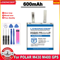 LOSONCOER 600mAh Battery For POLAR M430 M400 GPS Sports Watch Batteries