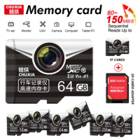 New Flash SD Card 256GB Memory Card Class10 Micro TF A1 V30 High Speed Flash TF Cards 512GB for Mobile Phone/Urveillance Camer