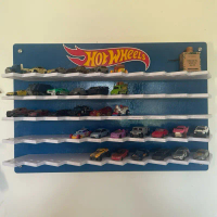 Hot Wheels 1:64 wall rack & desktop rack 50 slot rak dinding & rak meja Furniture